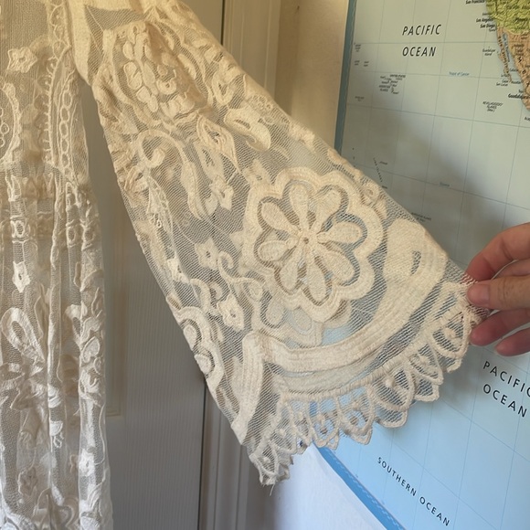 Jen’s Pirate Booty x Free People El Sol dress XS Fairy Core Little White Dress - Picture 8 of 11